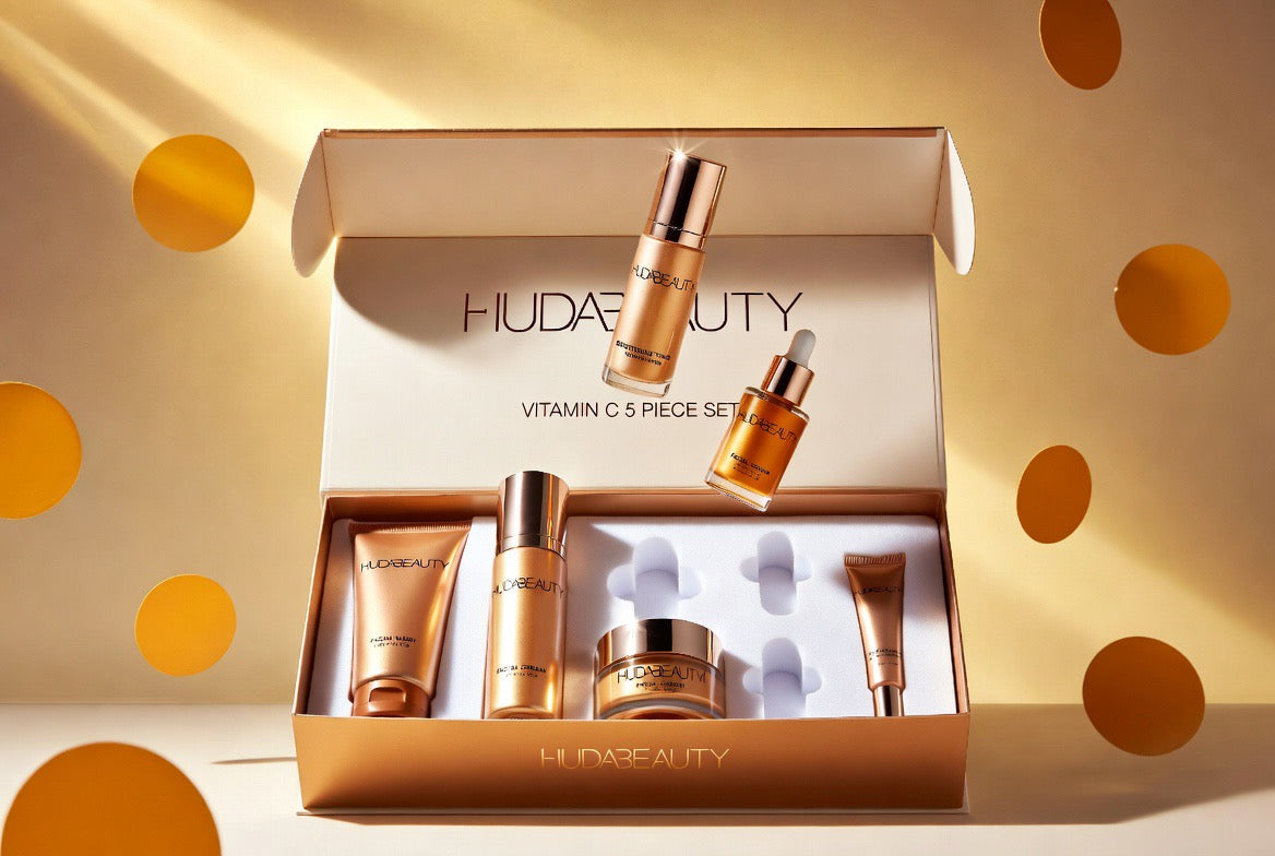 HUDA BEAUTY Vitamin C 5-Piece Skincare Set
