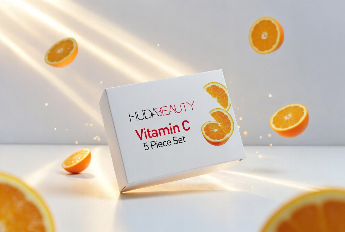 HUDA BEAUTY Vitamin C 5-Piece Skincare Set