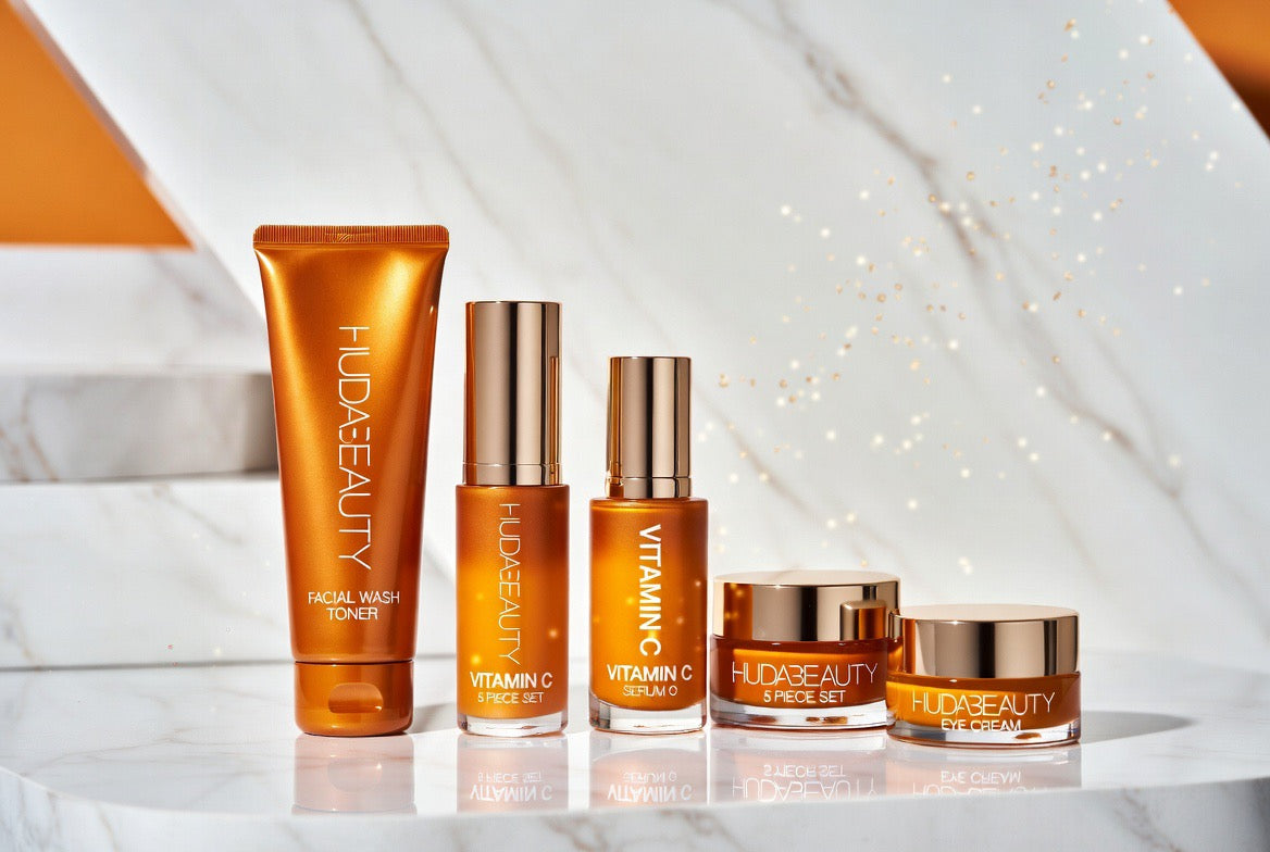 HUDA BEAUTY Vitamin C 5-Piece Skincare Set